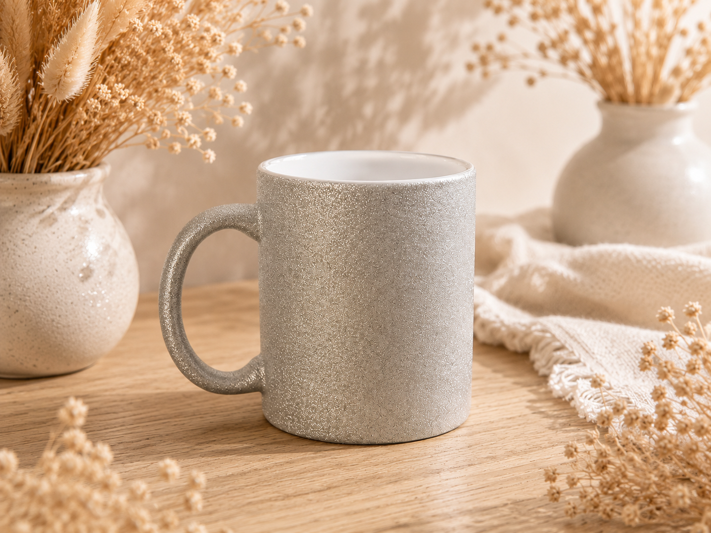 Glitzertasse silber - personalisierbar – Bild 2