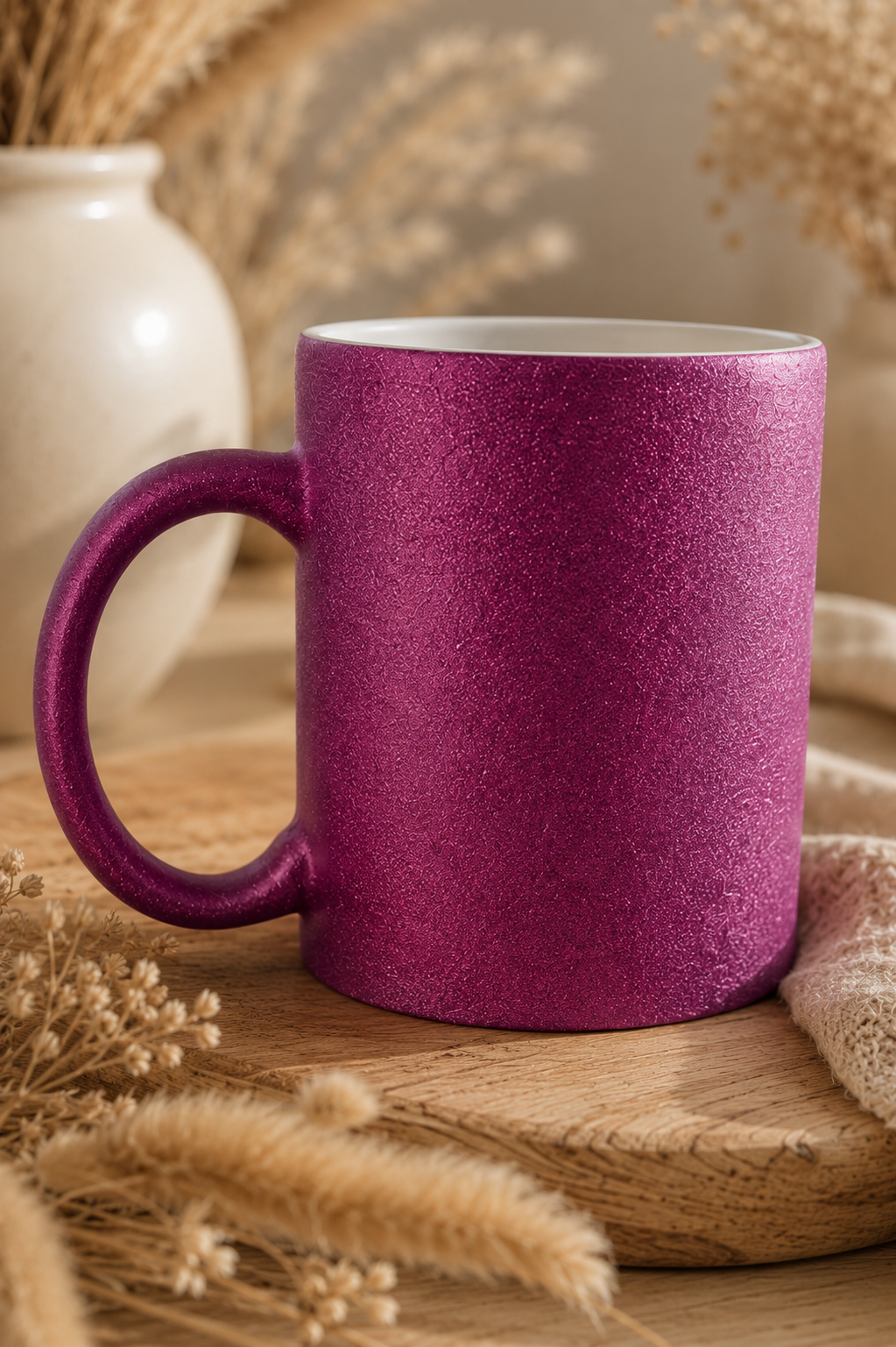 Glitzertasse lila - personalisierbar – Bild 3