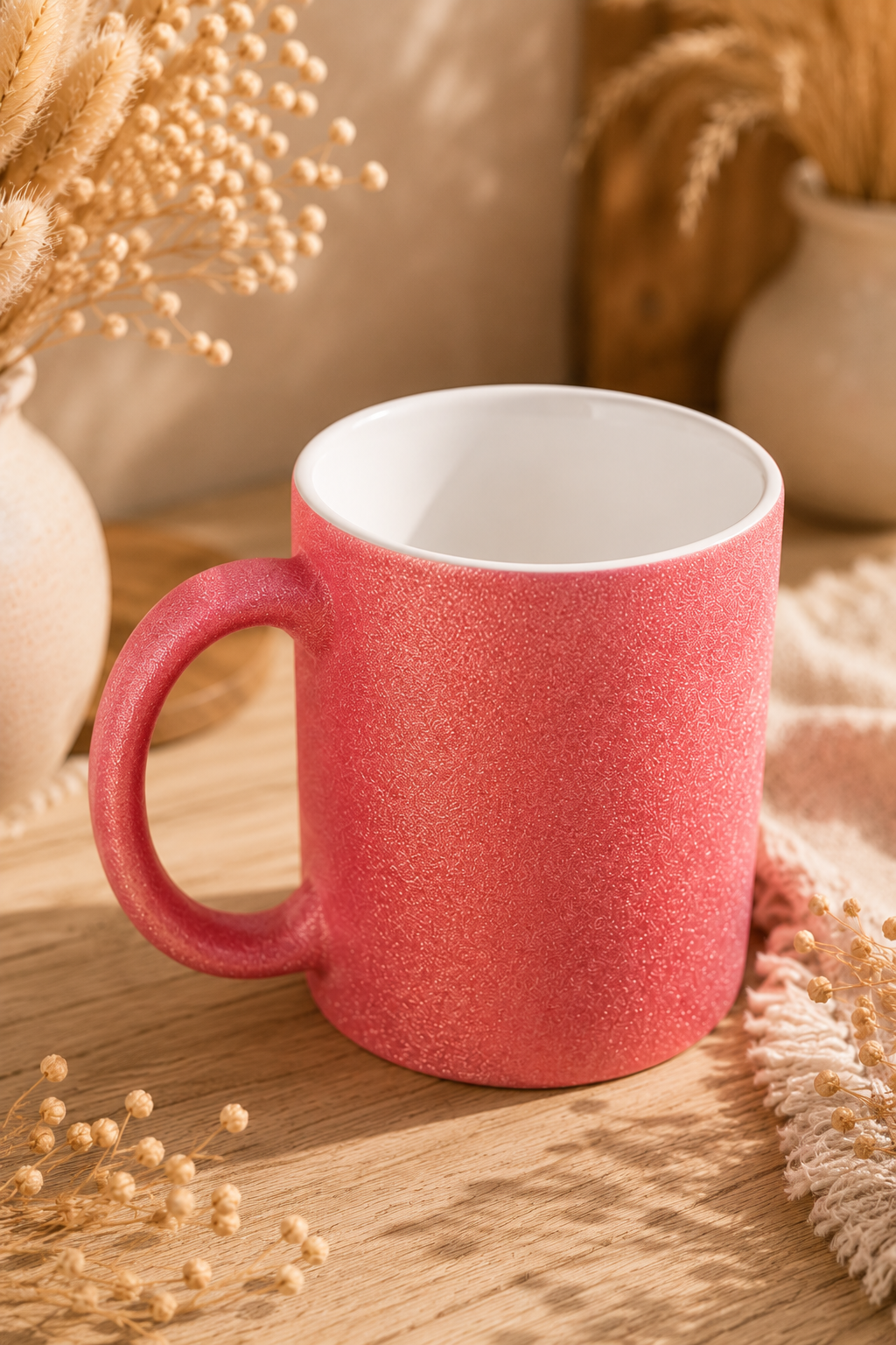 Glitzertasse rosa - personalisierbar – Bild 2