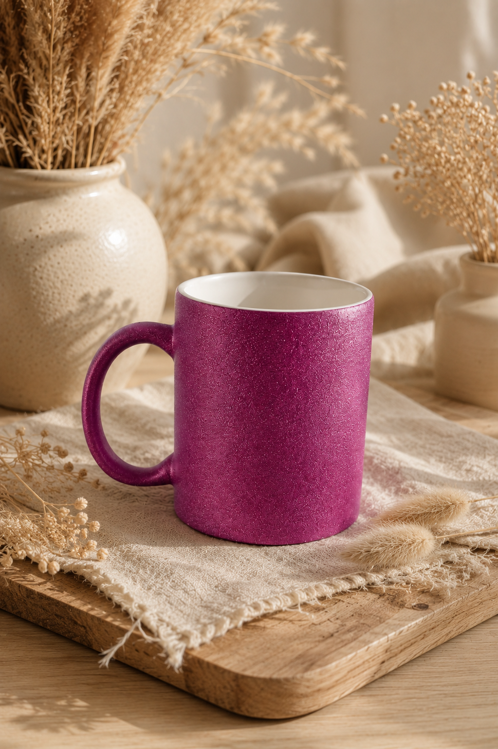 Glitzertasse lila - personalisierbar – Bild 2
